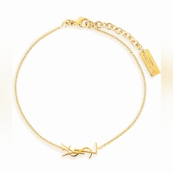 Saint Laurent YSL Gold-plated Chain Bracelet - Picture 1 of 3